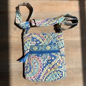 Vera Bradley Capri Blue side satchel purse
